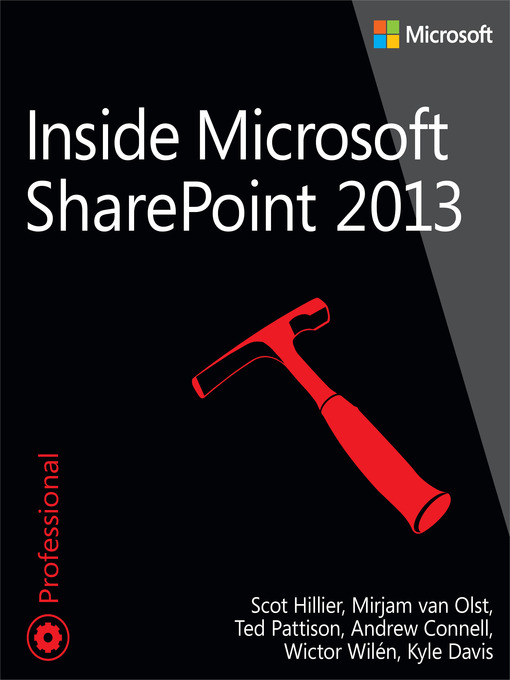Title details for Inside Microsoft SharePoint 2013 by Scot Hillier - Available